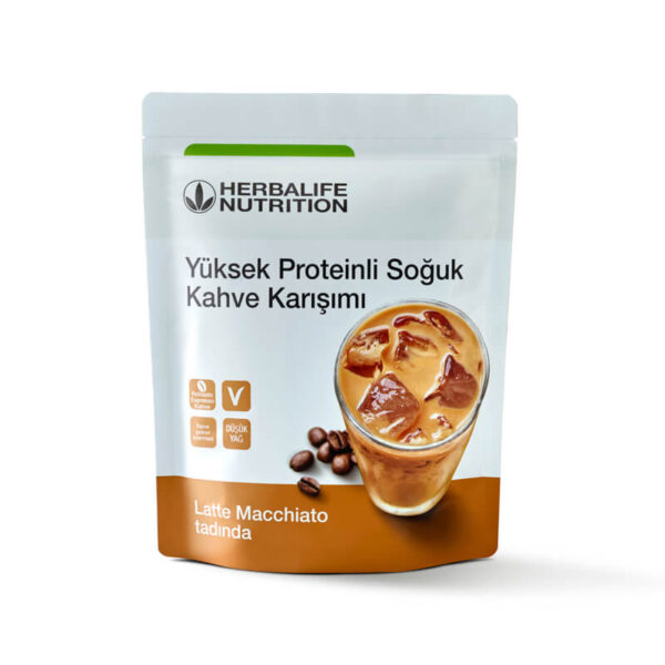 Herbalife Yüksek Proteinli Soğuk Kahve Karışımı Latte Macchiato 308 gr